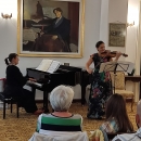 Imagini de la recitalul cameral susținut de Natalia Pancec - vioară și Adriana Toacsen - pian în cadrul Festivalului internaţional „Enescu – Orfeul moldav”, la Tescani -  2 septembrie 2022.